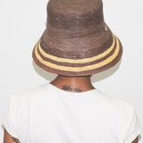 Aries Hat in Khaki w. Yellow Stripes - CLYDE