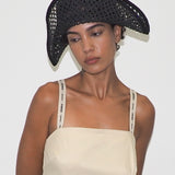 Bicorn Hat in Black - CLYDE