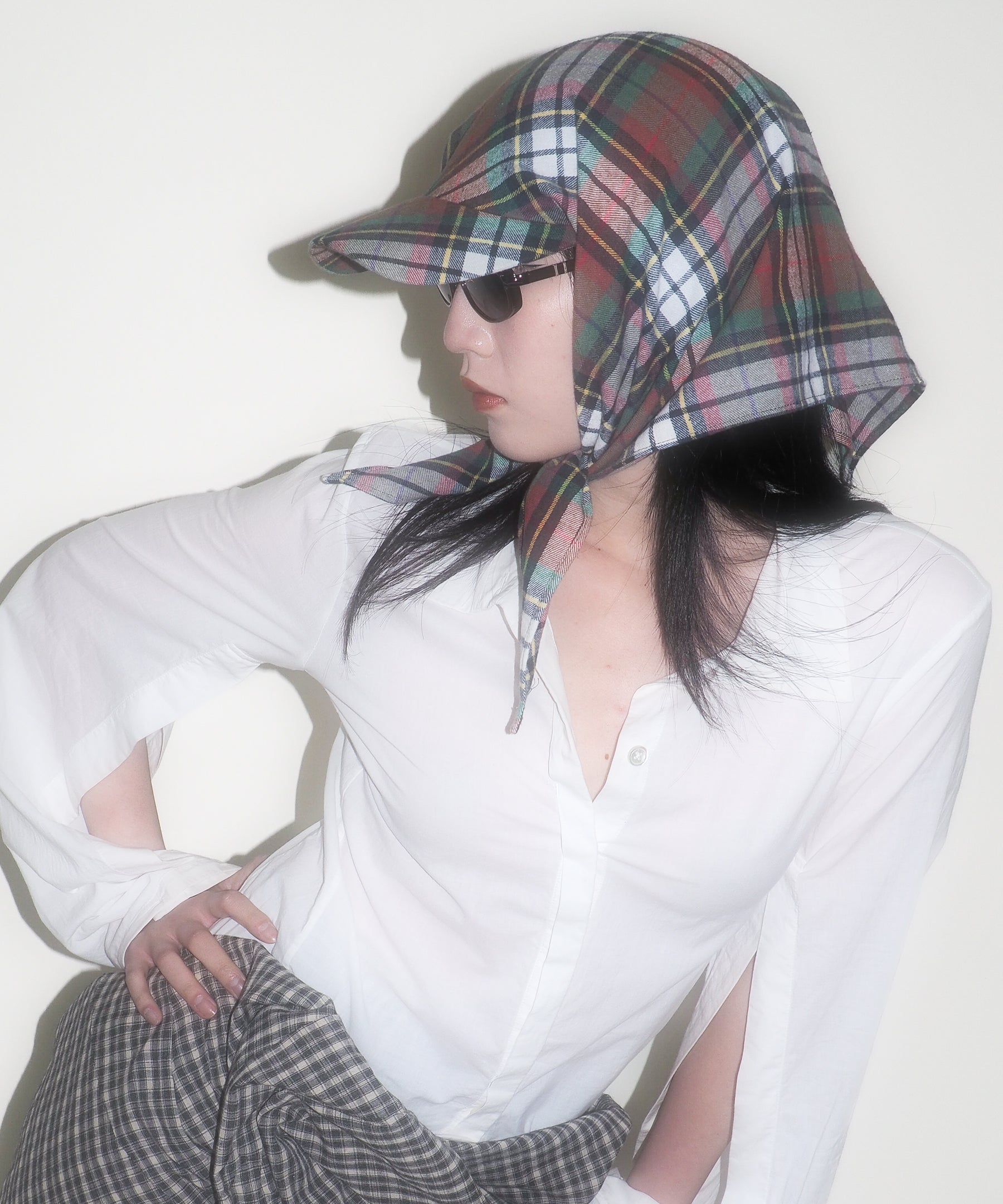 Brim Scarf in Trad Plaid Flannel - CLYDE