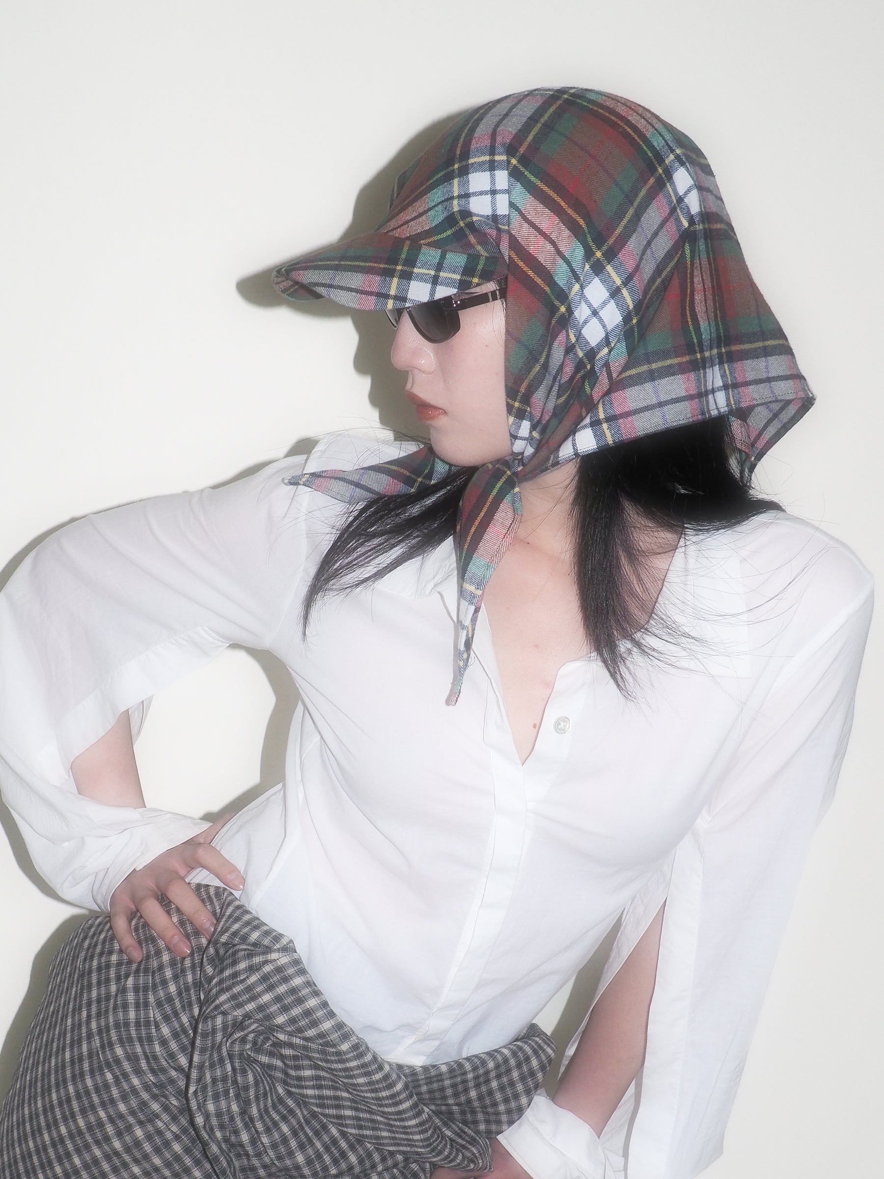 Brim Scarf in Trad Plaid Flannel - CLYDE