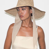 Caro Hat w. Neck Shade in Seagrass - CLYDE