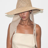 Caro Hat w. Neck Shade in Seagrass - CLYDE