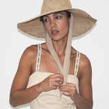 Caro Hat w. Neck Shade in Seagrass - CLYDE