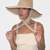 Caro Hat w. Neck Shade in Seagrass - CLYDE