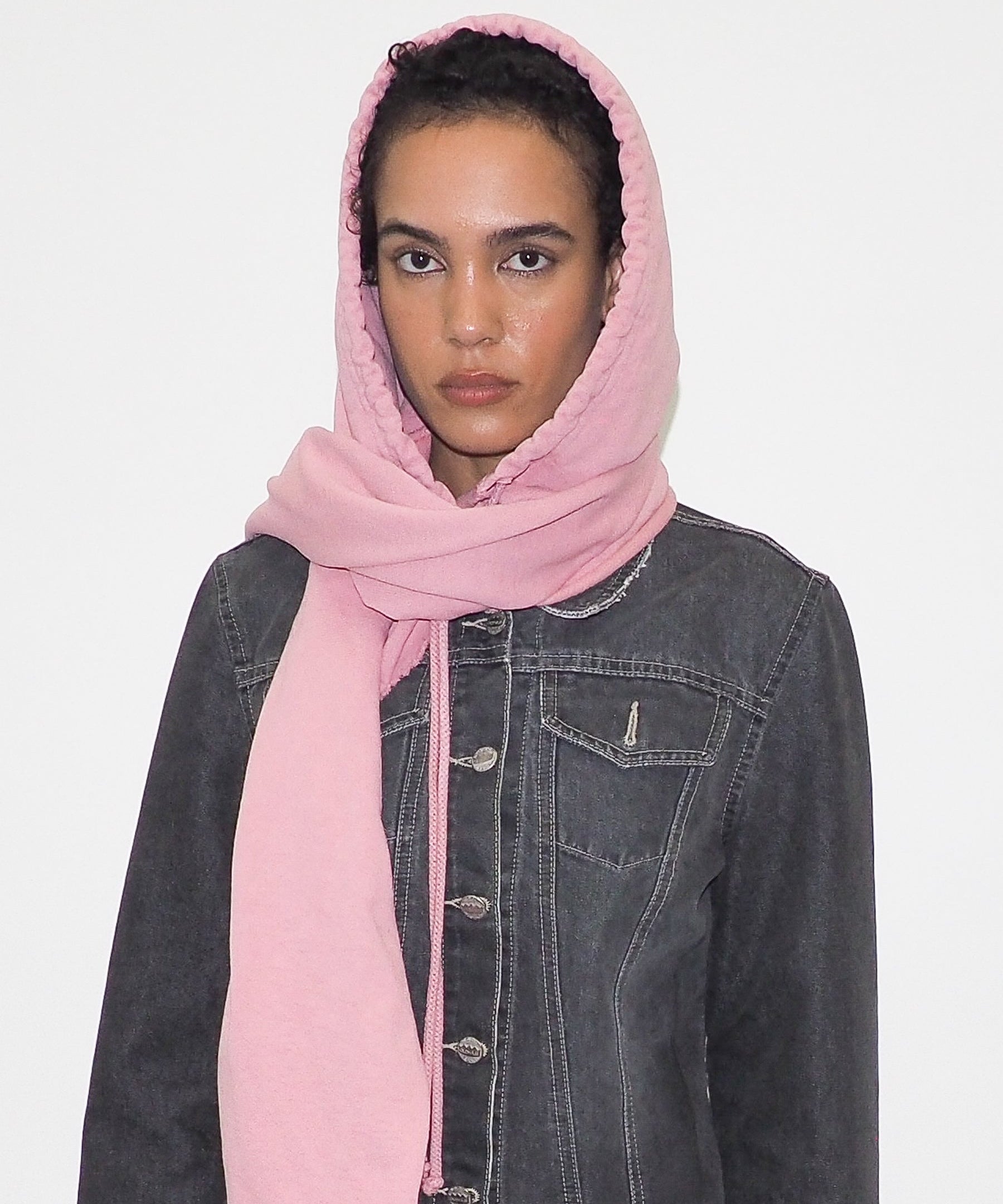 CLYDE x Everybody.World Hoody Scarf in Wild Rose - CLYDE