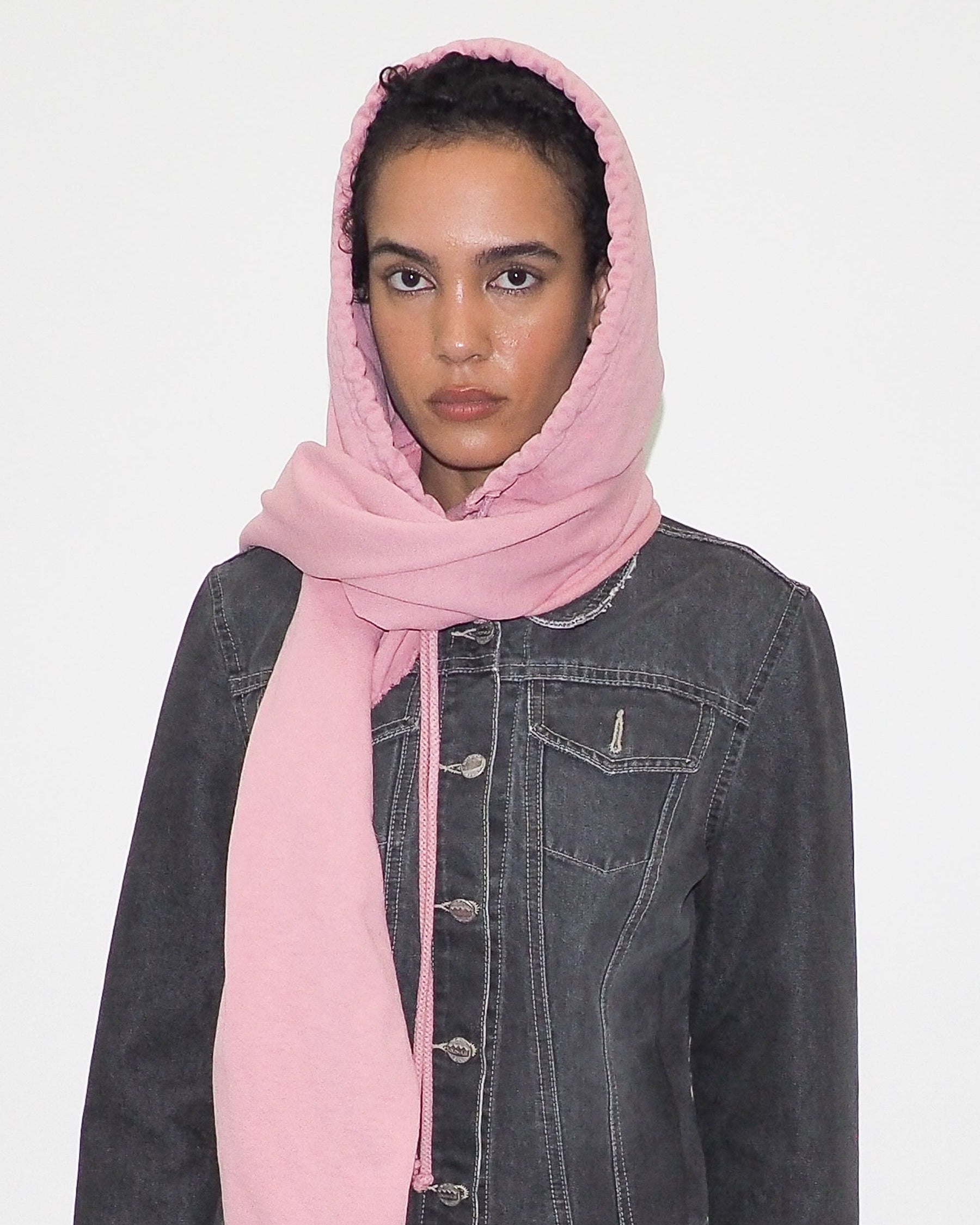 CLYDE x Everybody.World Hoody Scarf in Wild Rose - CLYDE
