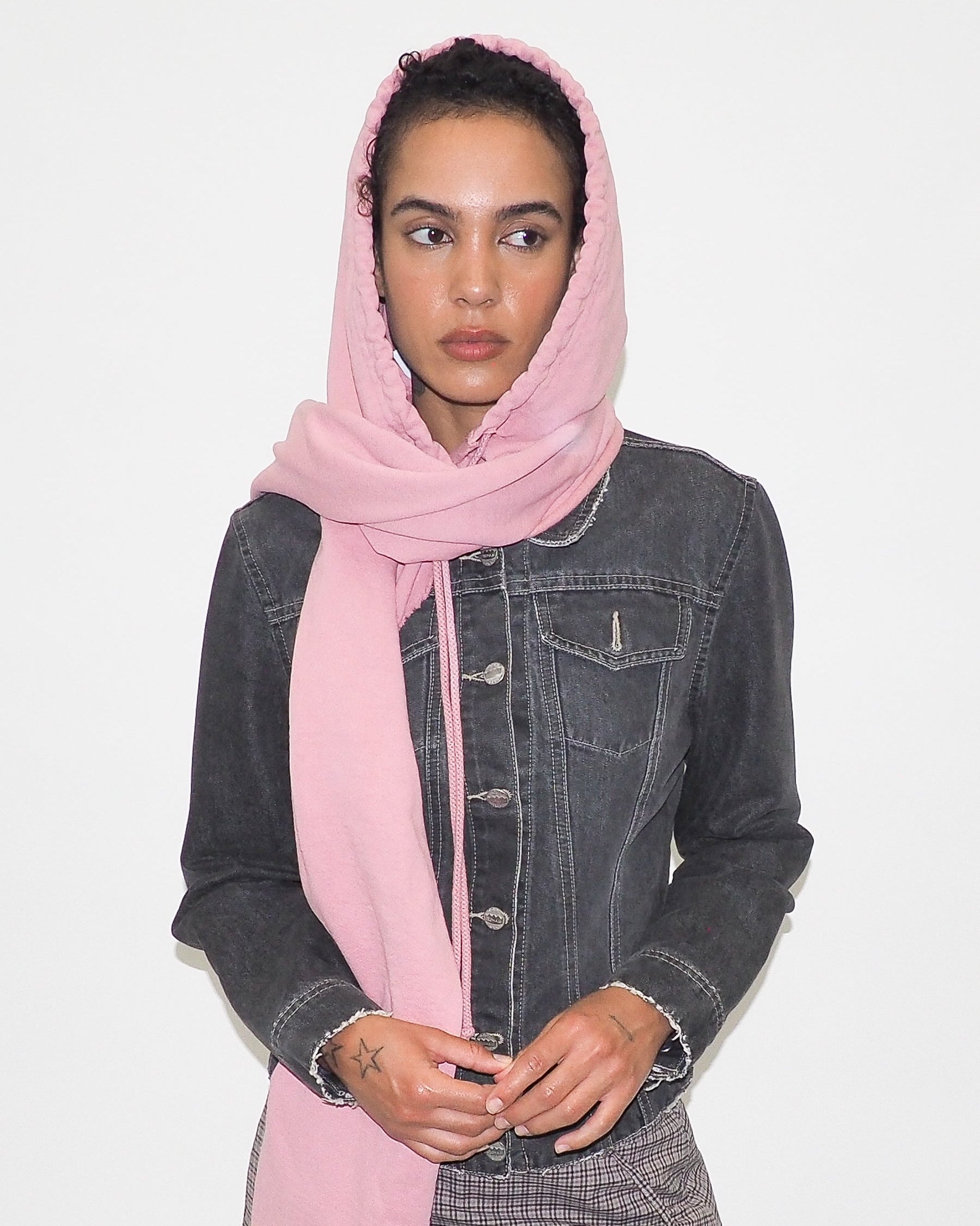 CLYDE x Everybody.World Hoody Scarf in Wild Rose - CLYDE