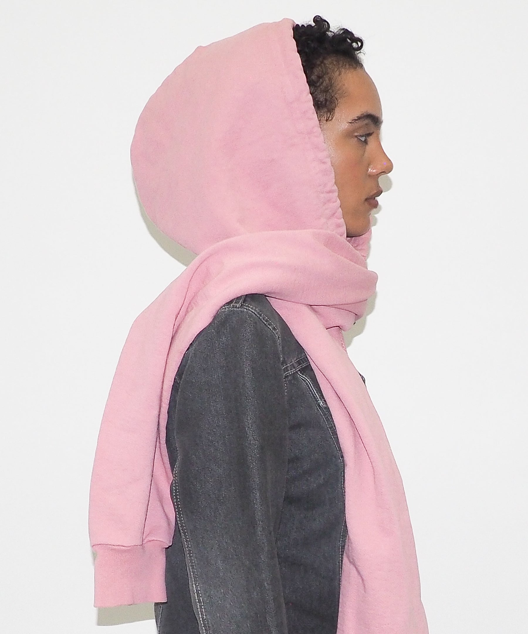 CLYDE x Everybody.World Hoody Scarf in Wild Rose - CLYDE
