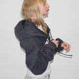 CLYDE x Everybody.World Hoody Scarf in Slate - CLYDE