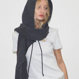 CLYDE x Everybody.World Hoody Scarf in Slate - CLYDE