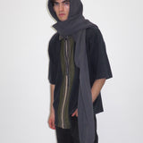 CLYDE x Everybody.World Hoody Scarf in Slate - CLYDE