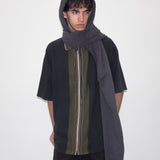 CLYDE x Everybody.World Hoody Scarf in Slate - CLYDE