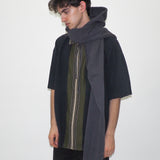 CLYDE x Everybody.World Hoody Scarf in Slate - CLYDE