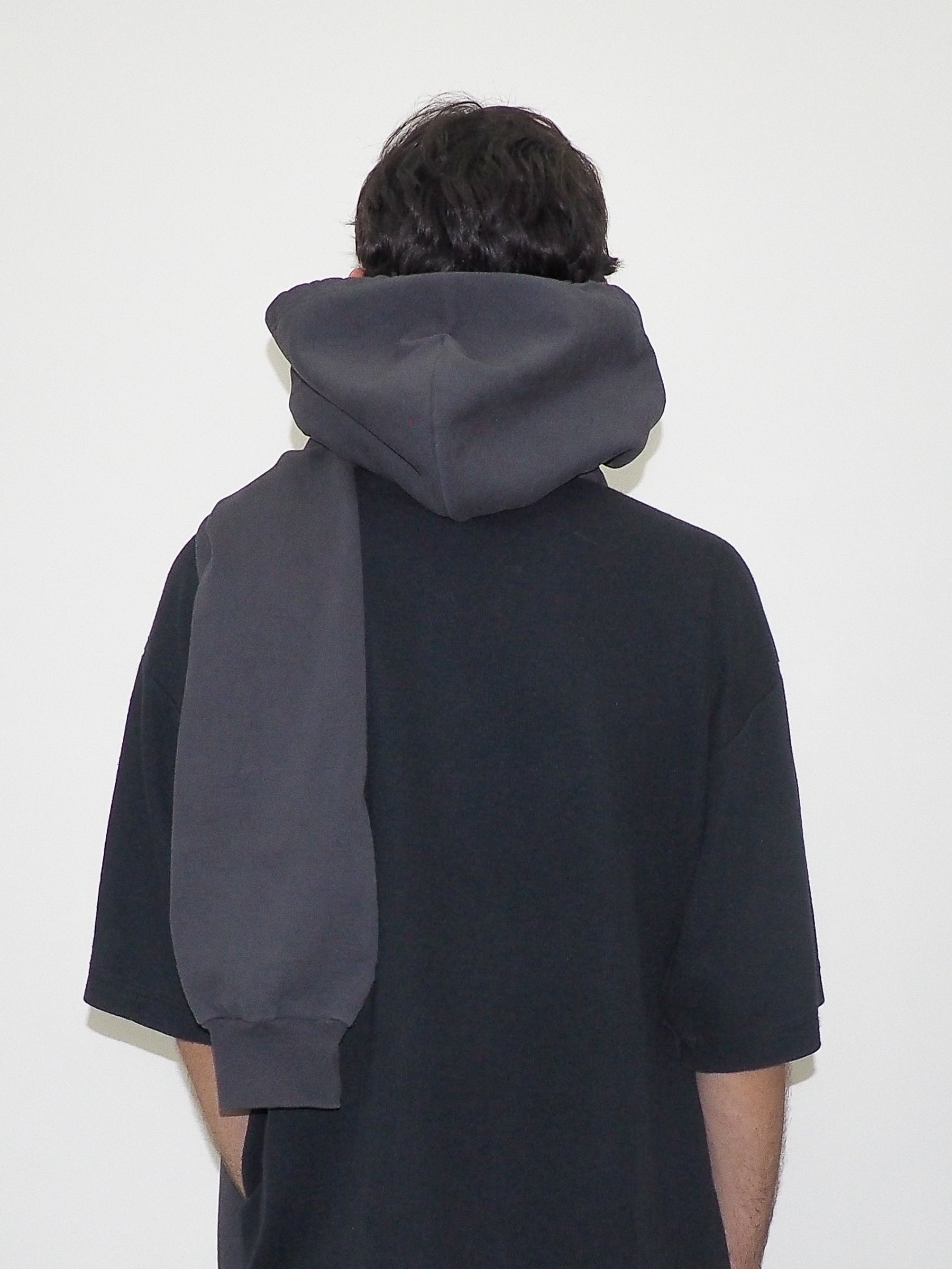 CLYDE x Everybody.World Hoody Scarf in Slate - CLYDE