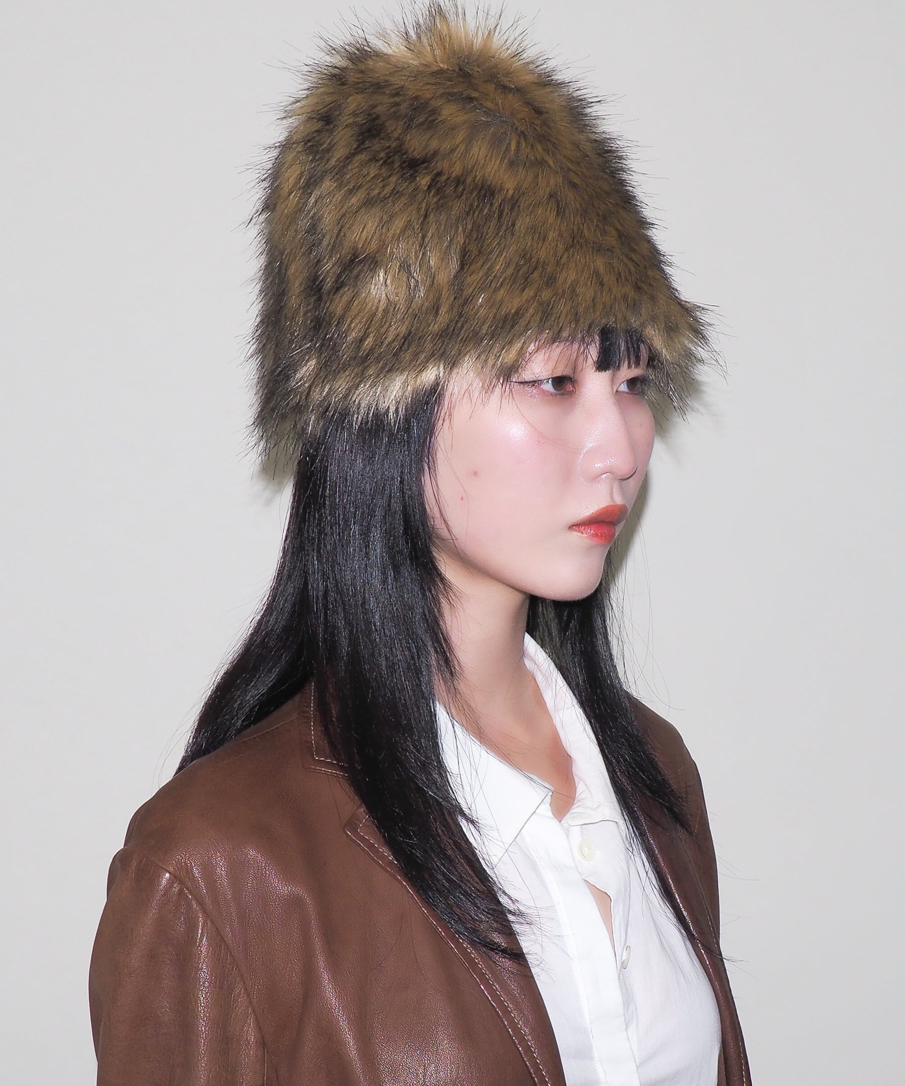 Faux Fur Toque in Tan Fox - CLYDE