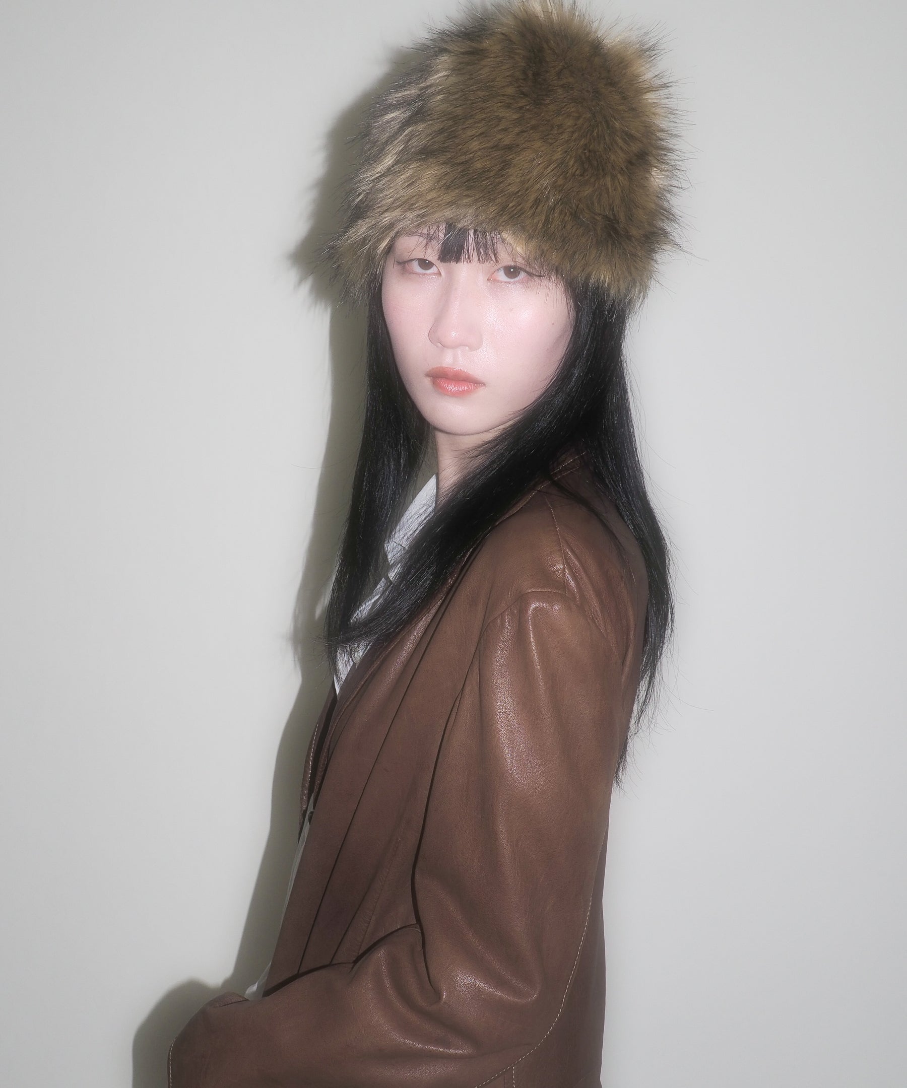 Faux Fur Toque in Tan Fox - CLYDE
