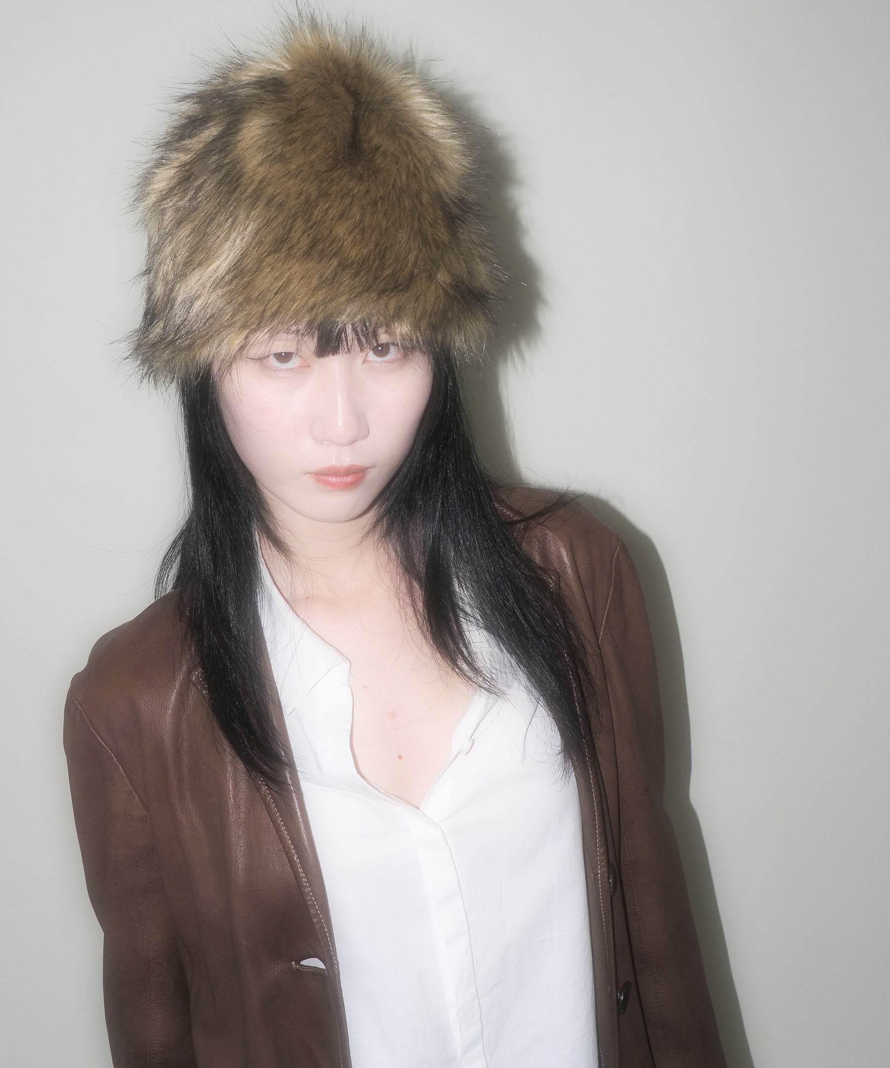 Faux Fur Toque in Tan Fox - CLYDE