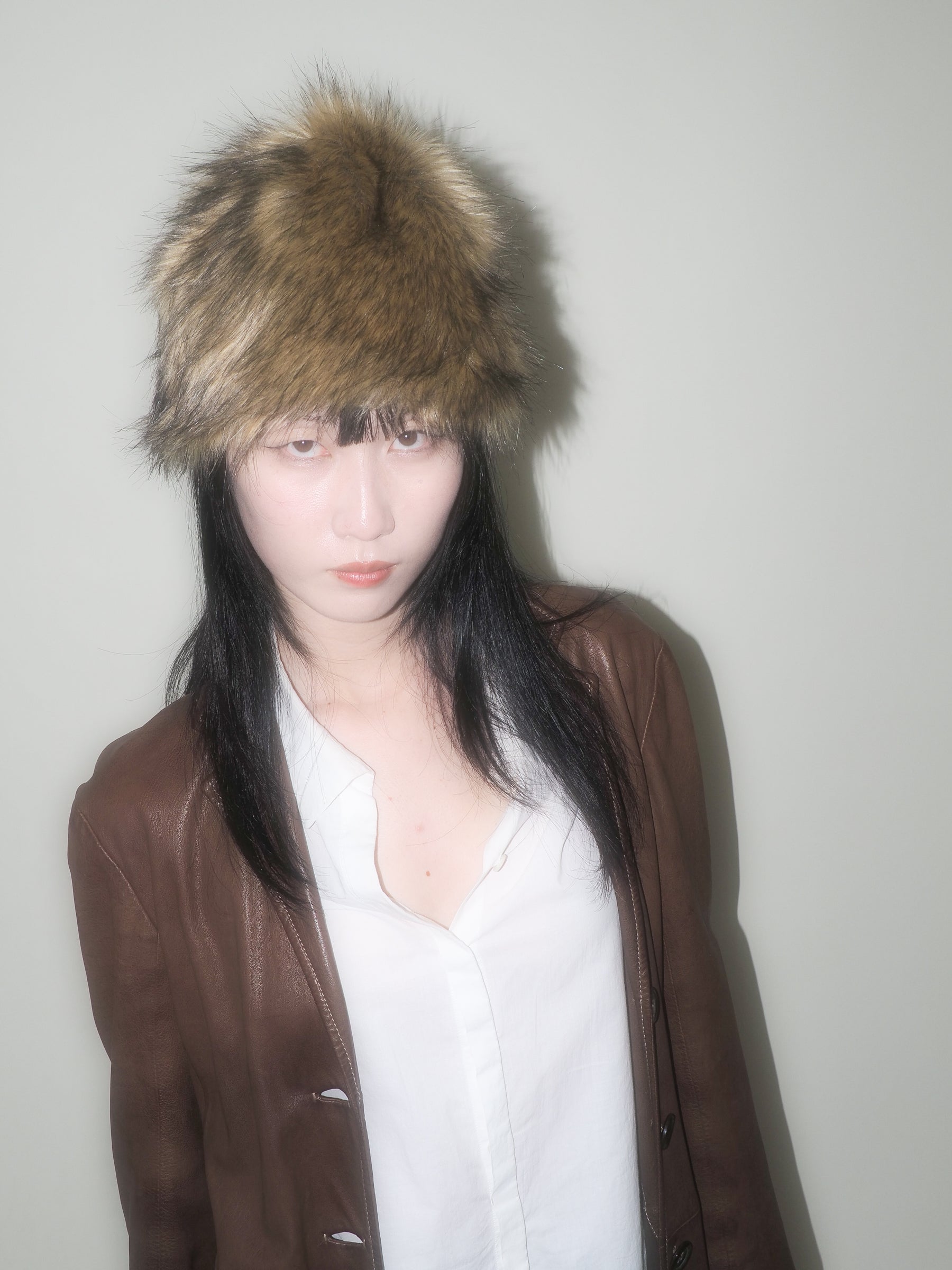 Faux Fur Toque in Tan Fox - CLYDE