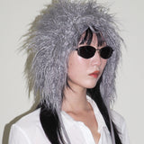 Creature Hat in Grey Faux Yak - CLYDE