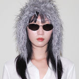 Creature Hat in Grey Faux Yak - CLYDE