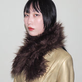 Sue Scarf in Brown Faux Yak - CLYDE