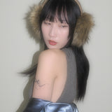 Ear Muffs in Tan Faux Fox - CLYDE