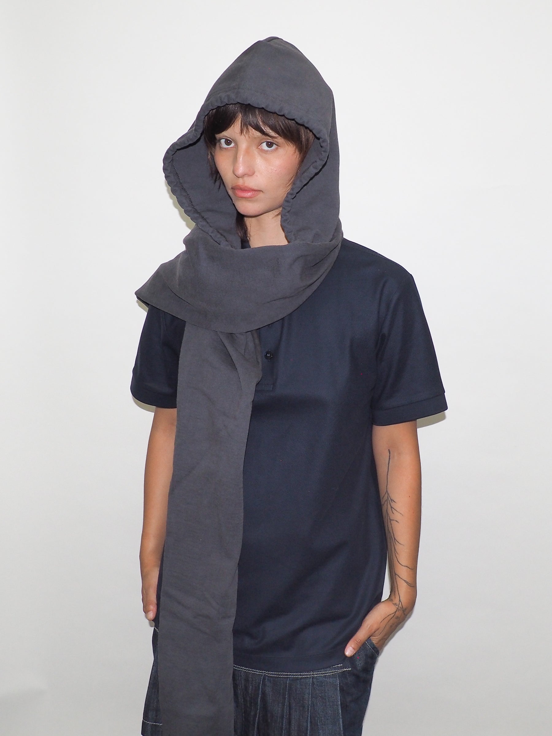 Hoody Scarf in Slate - CLYDE