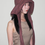 Mala Hat in Tomato Plaid - CLYDE