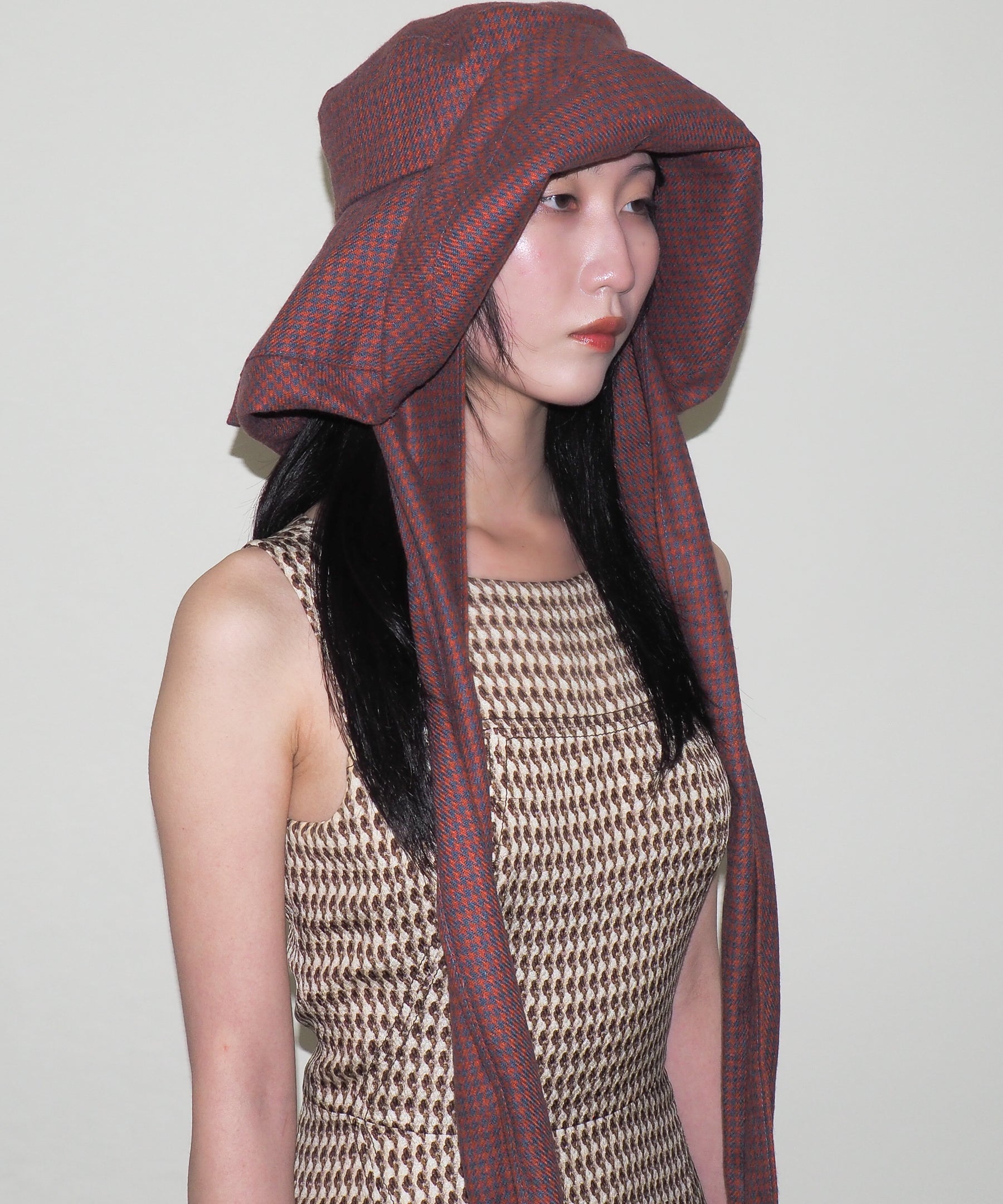 Mala Hat in Tomato Plaid - CLYDE