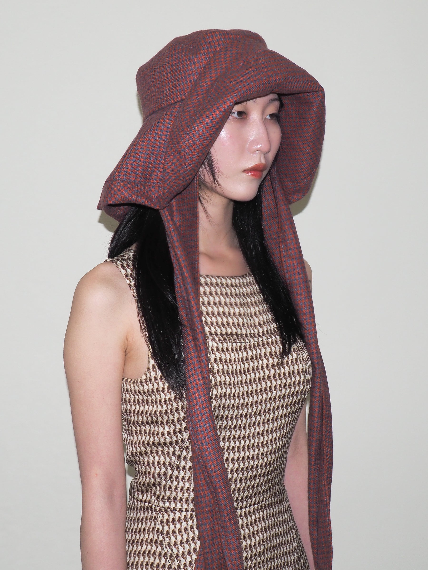 Mala Hat in Tomato Plaid - CLYDE