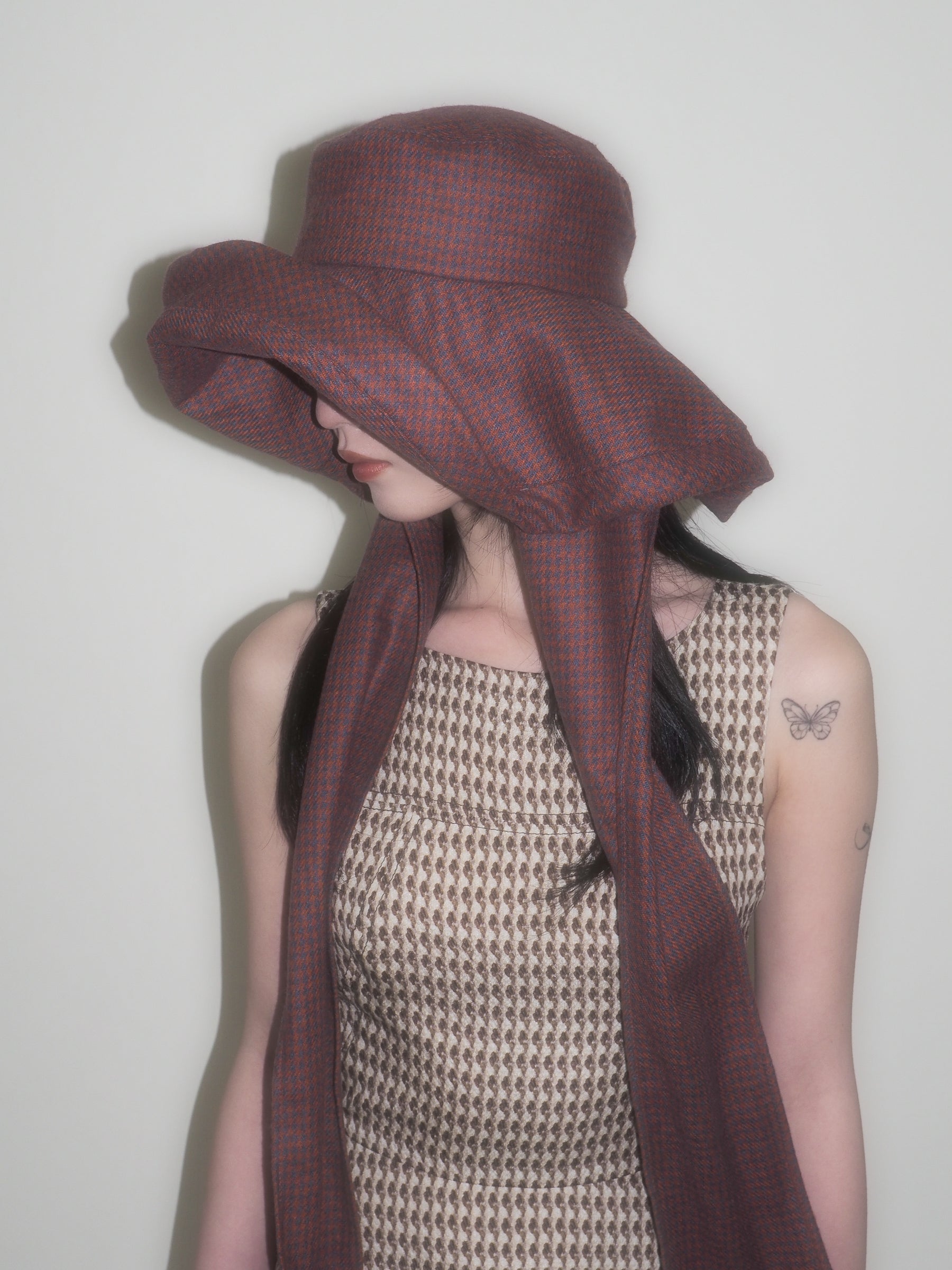 Mala Hat in Tomato Plaid - CLYDE
