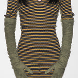 Moonlight Gloves in Moss Suede Lambskin - CLYDE