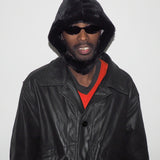 Sno Hood in Black Faux Fur