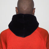 Sno Hood in Black Faux Fur