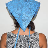 Vita Scarf in Lazer Cut Azure Lambskin - CLYDE