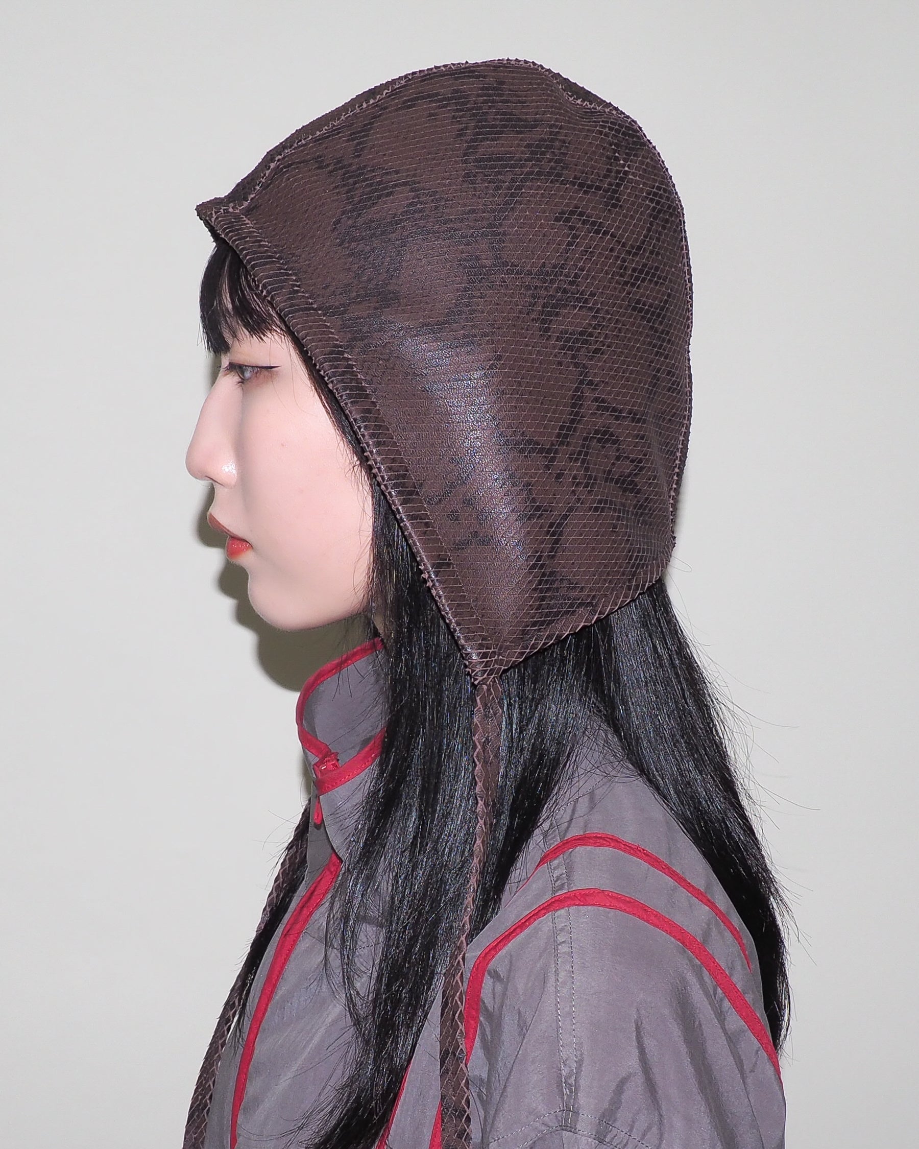Volo Hat in Brown Python Effect Lambskin - CLYDE