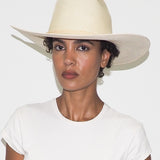 Western Hat in Undyed Natural Toquilla Straw