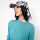 Brim Scarf in Red / Blue / Black Tartan Flannel