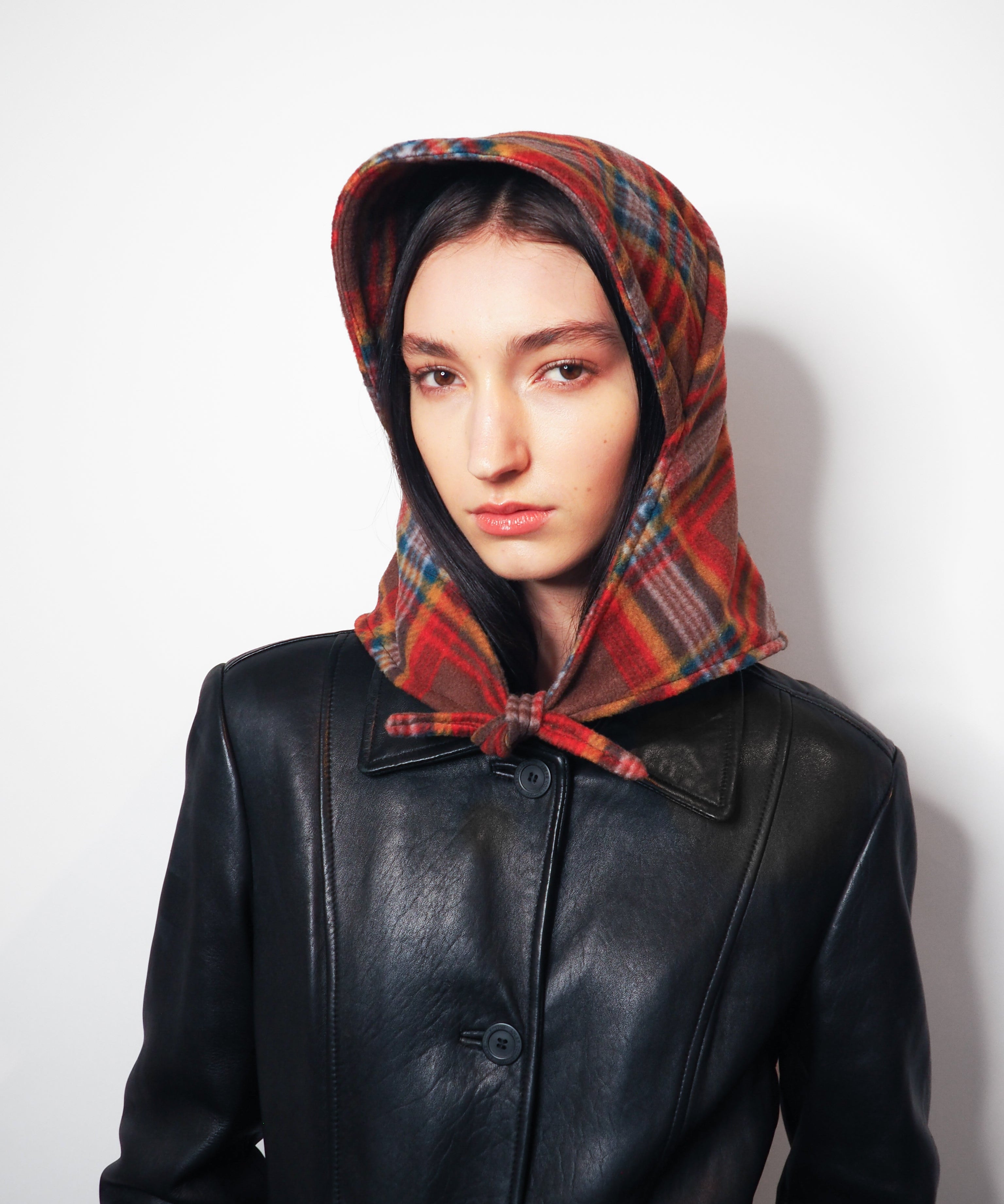 Bonnet in Wintersun Plaid Fleece - CLYDE