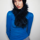 Sue Scarf in Navy Shag