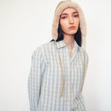 Volo Hat w. Trim in Cream Lambskin