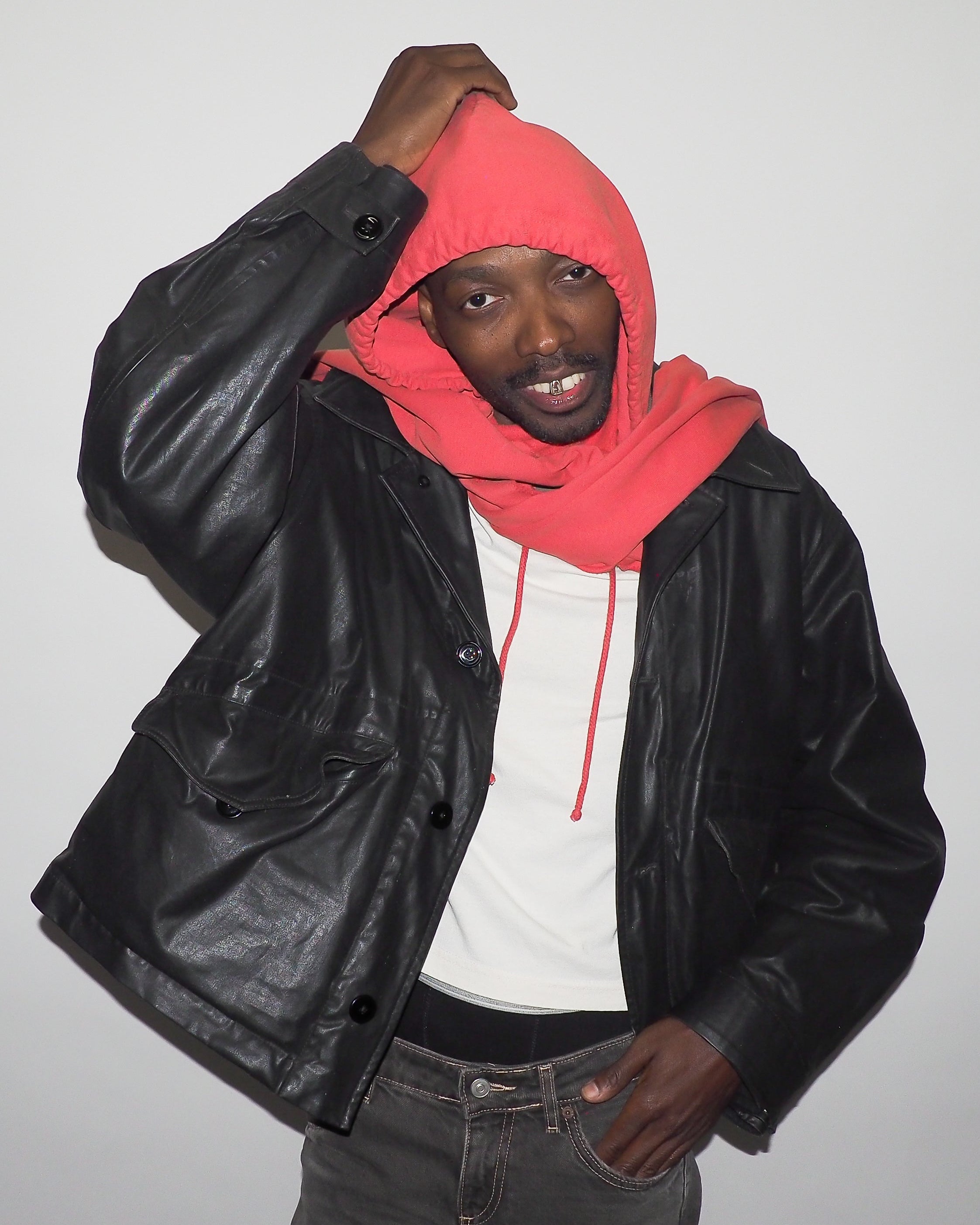 CLYDE x Everybody.World Hoodie Scarf in Slate - CLYDE