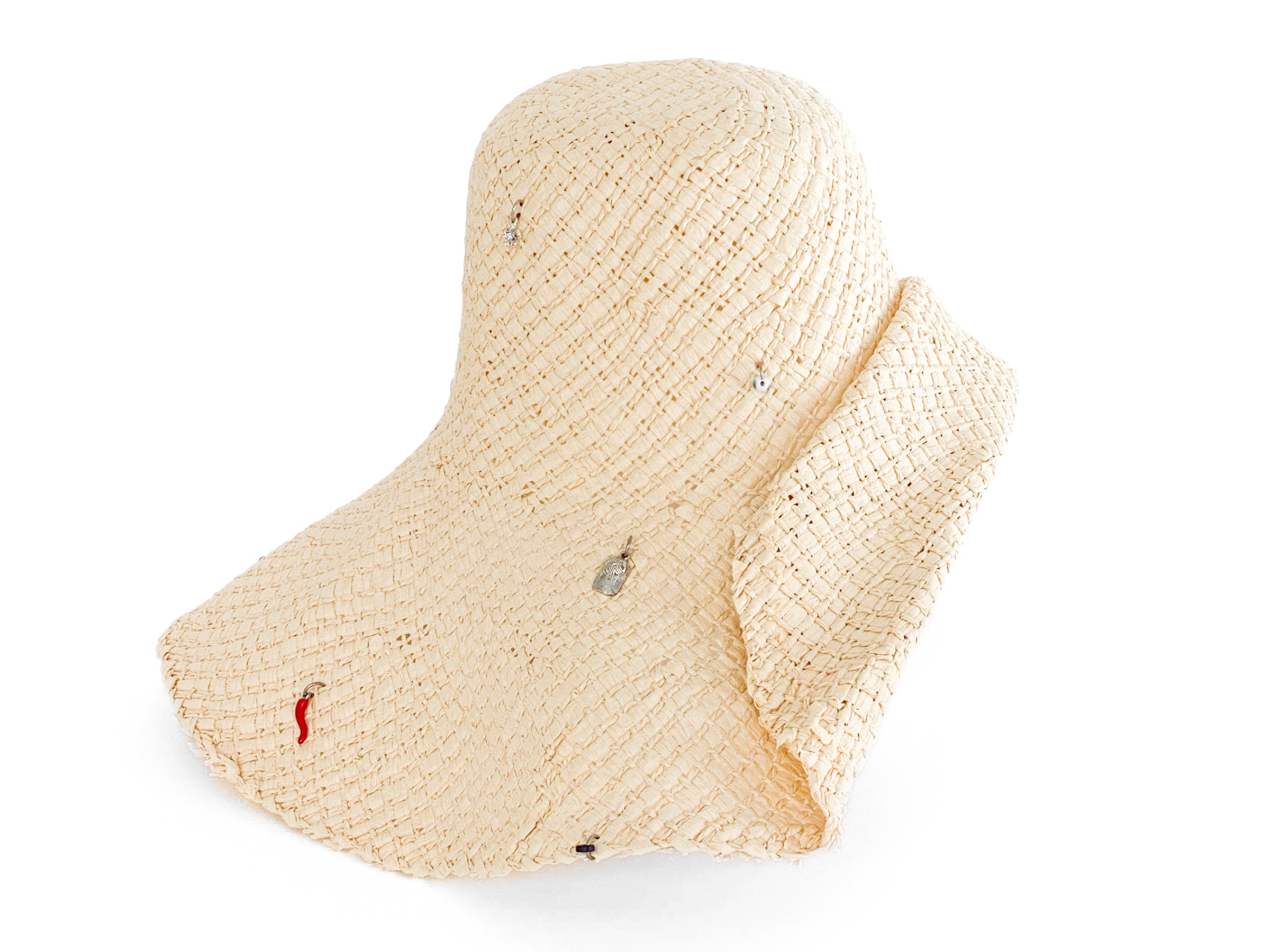 Charm Hat in Cream Toyo Straw - CLYDE