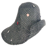 Charm Hat in Charcoal Weave Toyo Straw - CLYDE