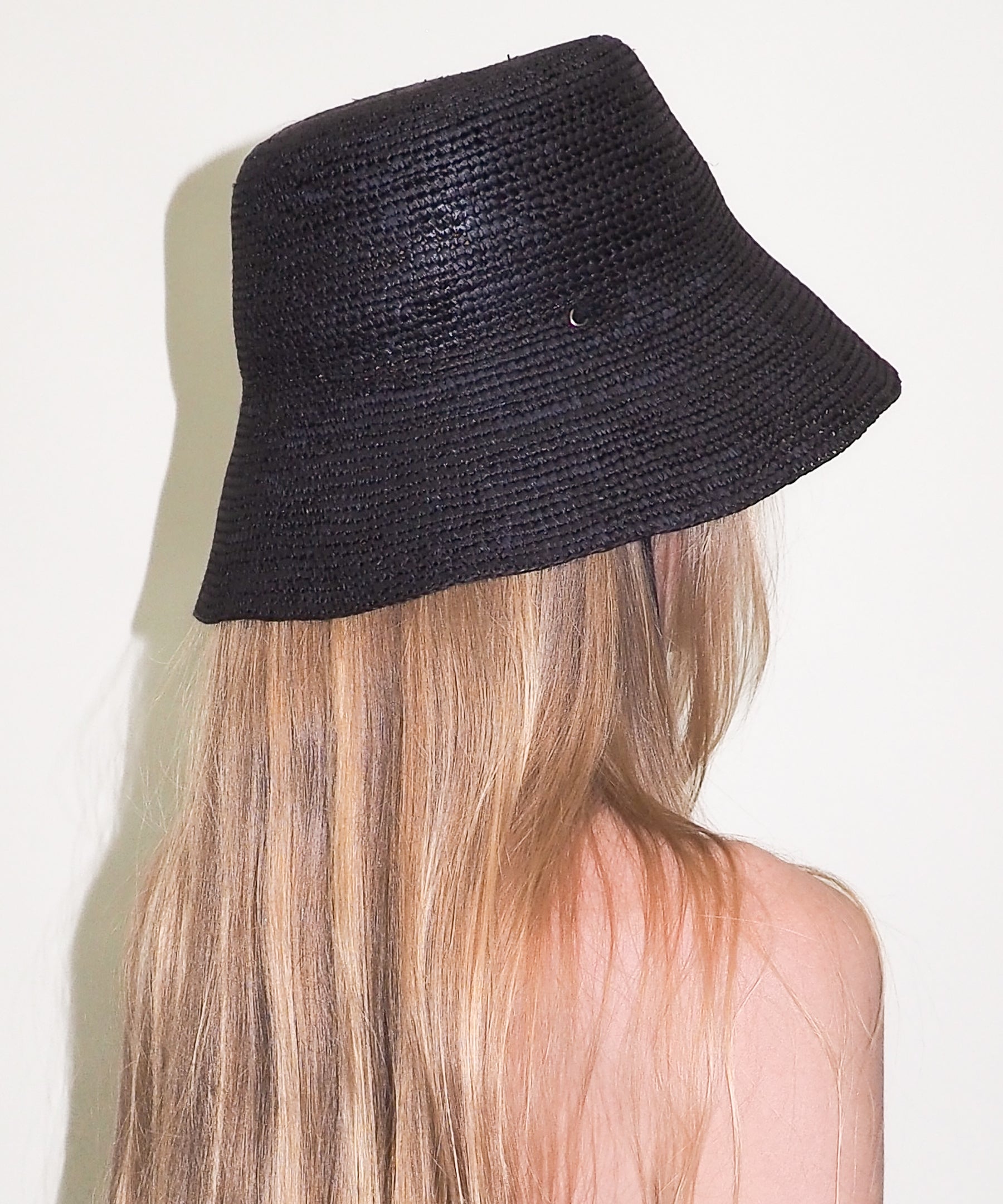 Aries Hat in Black Toquilla Straw - CLYDE