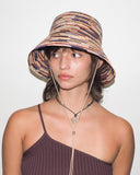 Megamix Hat in Pink Toquilla Straw - CLYDE