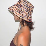 Megamix Hat in Pink Toquilla Straw - CLYDE