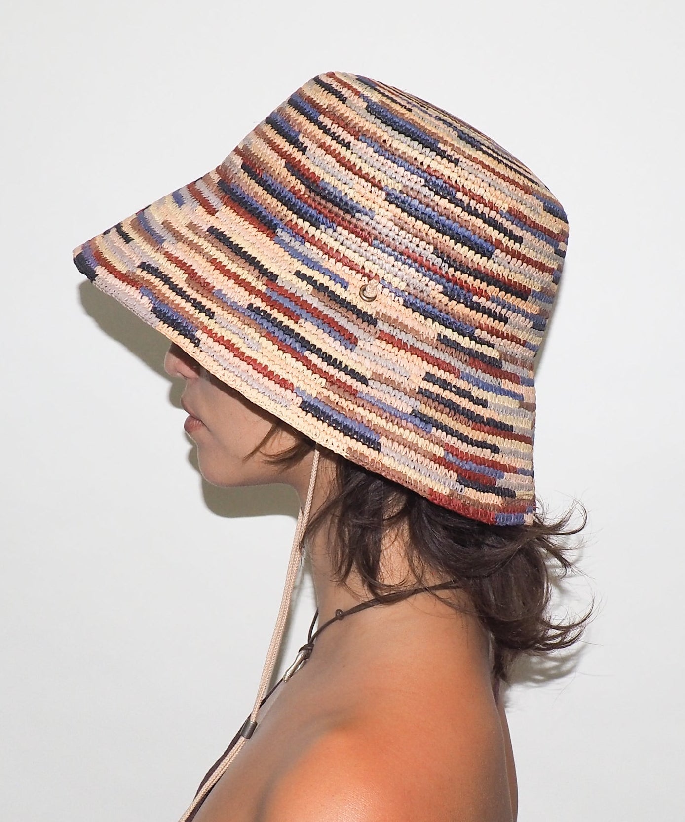 Megamix Hat in Pink Toquilla Straw - CLYDE