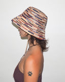 Megamix Hat in Pink Toquilla Straw - CLYDE