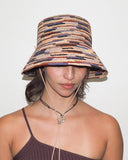 Megamix Hat in Pink Toquilla Straw - CLYDE